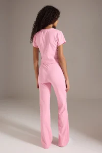 TRENDYOLMİLLA Pink Fitted Flexible Knitting Bottom - Top Set - Image 4