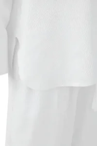 TRENDYOLMİLLA White Shirt And Elastic Waist Pants linen look Weaving Bottom - Top Set - Image 7