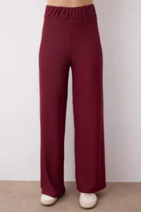 TRENDYOLMİLLA Burgundy  Knitting Bottom - Top Set - Image 3