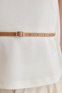 TRENDYOLMİLLA Ecru Arched Fitted Knitting Blouse - Image 4