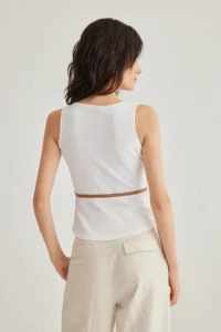 TRENDYOLMİLLA Ecru Arched Fitted Knitting Blouse - Image 5