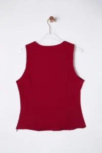 TRENDYOLMİLLA Rejection V-neck slim Fit Weaving  Weaving Blouse - Image 9