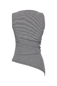 TRENDYOLMİLLA Black Pöti Square Fitted Flexible Knitting Blouse - Image 6