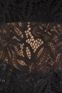 TRENDYOLMİLLA Black Lace Regular/Normal Pattern Knitting Blouse - Image 3