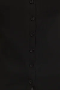 TRENDYOLMİLLA Black buttoned Fitted Knitting Blouse - Image 3