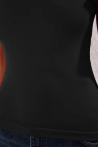 TRENDYOLMİLLA Black Asymmetric Yaka Binding Detailed Flexible Knitting Blouse - Image 3