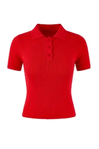TRENDYOLMİLLA Brown-Rejection Basic Polo Shirt Collar 2 Sets Paket Knitwear Thin Blouse - Image 11