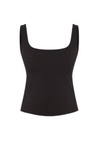 TRENDYOLMİLLA Black Back Bow Detailed Fitted Sleeveless Weaving Blouse - Image 6