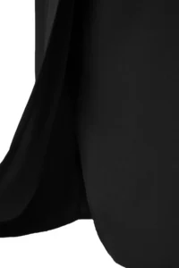 TRENDYOLMİLLA Black A Cut Waist Low-cut and Accessory Detailed Maxi Weaving Crepe her dress - Image 10