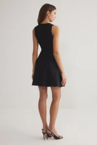 TRENDYOLMİLLA Black buttoned Mini Weaving Jacket Dress - Image 5