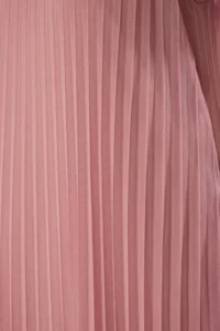 TRENDYOLMİLLA Powder Pink Plain slit Maxi pleated A-line Flexible  Knitting Dress - Image 4