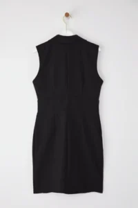 TRENDYOLMİLLA Black Jacket Yaka buttoned Mini  Weaving Dress - Image 7