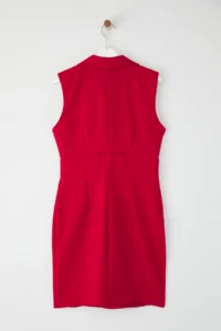 TRENDYOLMİLLA Rejection eket Yaka buttoned Mini  Weaving Dress - Image 6