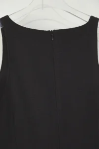 TRENDYOLMİLLA Black linen blended Plain Kesim Mini  Weaving Dress - Image 7
