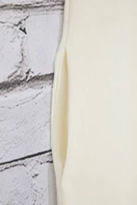 TRENDYOLMİLLA White linen blended Plain Cut Sewing and Pocket Detail Midi Weaving Dress - Image 6