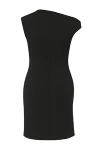 TRENDYOLMİLLA Black Bodycon Mini Weaving her dress - Image 6
