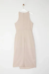 TRENDYOLMİLLA Stone Plain Binding Detailed Midi Weaving Dress - Image 6