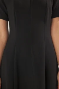 TRENDYOLMİLLA Black Skirt Opened at Waist Midi Weaving Dress - Image 3