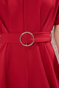 TRENDYOLMİLLA Rejection Belted Skirt Opened at Waist Dress - Image 3