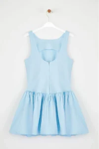 TRENDYOLMİLLA Mavi Weaving Short/Mini Dress - Image 6