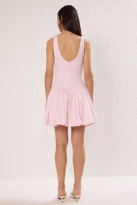 TRENDYOLMİLLA Pink Weaving Short/Mini Dress - Image 4