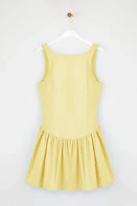 TRENDYOLMİLLA Yellow Weaving Short/Mini Dress - Image 5