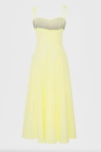 TRENDYOLMİLLA Yellow Weaving Maxi Dress - Image 6