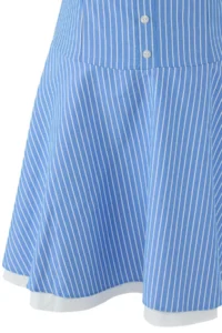 TRENDYOLMİLLA Mavi Striped Weaving Mini Dress - Image 6