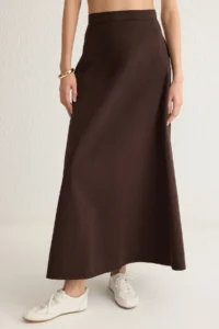 TRENDYOLMiLLA Brown with flywheel Maxi denim Skirt - Image 3