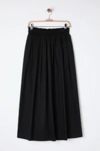 TRENDYOLMiLLA Black flared Maxi Elastic Waist Weaving Skirt - Image 10