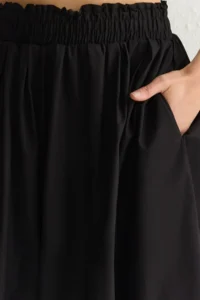 TRENDYOLMiLLA Black flared Maxi Elastic Waist Weaving Skirt - Image 3