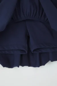 TRENDYOLMİLLA Navy Blue Ruffled Skirt Mini Flexible Knitting Skirt - Image 7