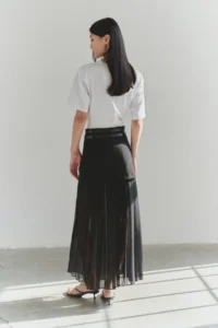 TRENDYOLMiLLA Black Siphon Pilili Arched Weaving Skirt - Image 3