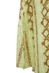 TRENDYOLMiLLA Multicolored Asymmetric slit LONG/Maxi Viscose Skirt - Image 8