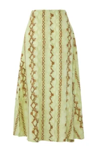 TRENDYOLMiLLA Multicolored Asymmetric slit LONG/Maxi Viscose Skirt - Image 9