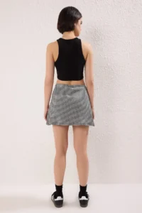 TRENDYOLMİLLA Black Pöti Square Flexible Knitting Skirt - Image 8