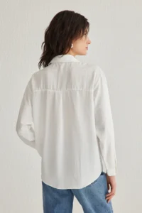 TRENDYOLMİLLA White Stone Detailed Shirt Shirt - Image 5