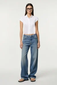 TRENDYOLMİLLA White Poplin Shirt Shirt - Image 4