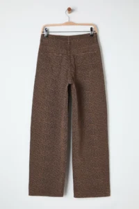 TRENDYOLMİLLA Multicolored Leopard Patterned Brown Regular Waist barrel jeans - Image 8