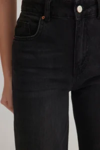 TRENDYOLMİLLA Black High Waist Wide Leg Wide Leg 100% Cotton Non-Stretch jeans - Image 4