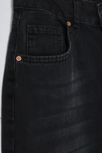 TRENDYOLMİLLA Black High Waist Wide Leg Wide Leg 100% Cotton Non-Stretch jeans - Image 7