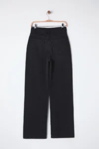 TRENDYOLMİLLA Black High Waist Wide Leg Wide Leg 100% Cotton Non-Stretch jeans - Image 8