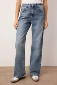 TRENDYOLMİLLA Mavi  High Waist Wide Leg jeans - Image 3
