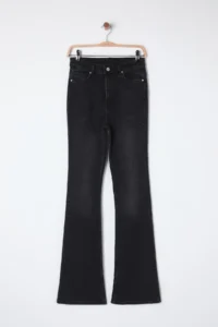 TRENDYOLMİLLA Black High Waist Middle Flexible Flare flared leg jeans - Image 6