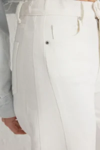TRENDYOLMİLLA White Stitching Detailed High Waist barrel jeans - Image 4