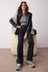 TRENDYOLMİLLA Black High Waist Wide Leg jeans