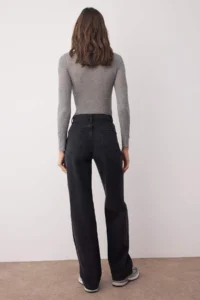 TRENDYOLMİLLA Black High Waist Wide Leg jeans - Image 4