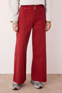 TRENDYOLMİLLA Rejection High Waist Rib Detailed Hem Cutout comfort/Flexible Wide Leg jeans - Image 3