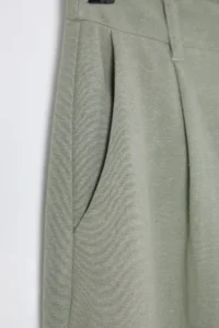 TRENDYOLMİLLA Khaki linen look Wide Leg/Wide Leg Weaving Pants - Image 7