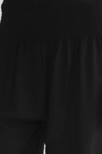 TRENDYOLMİLLA Black Legs Elastic Shalwar Form Weaving Pants - Image 3